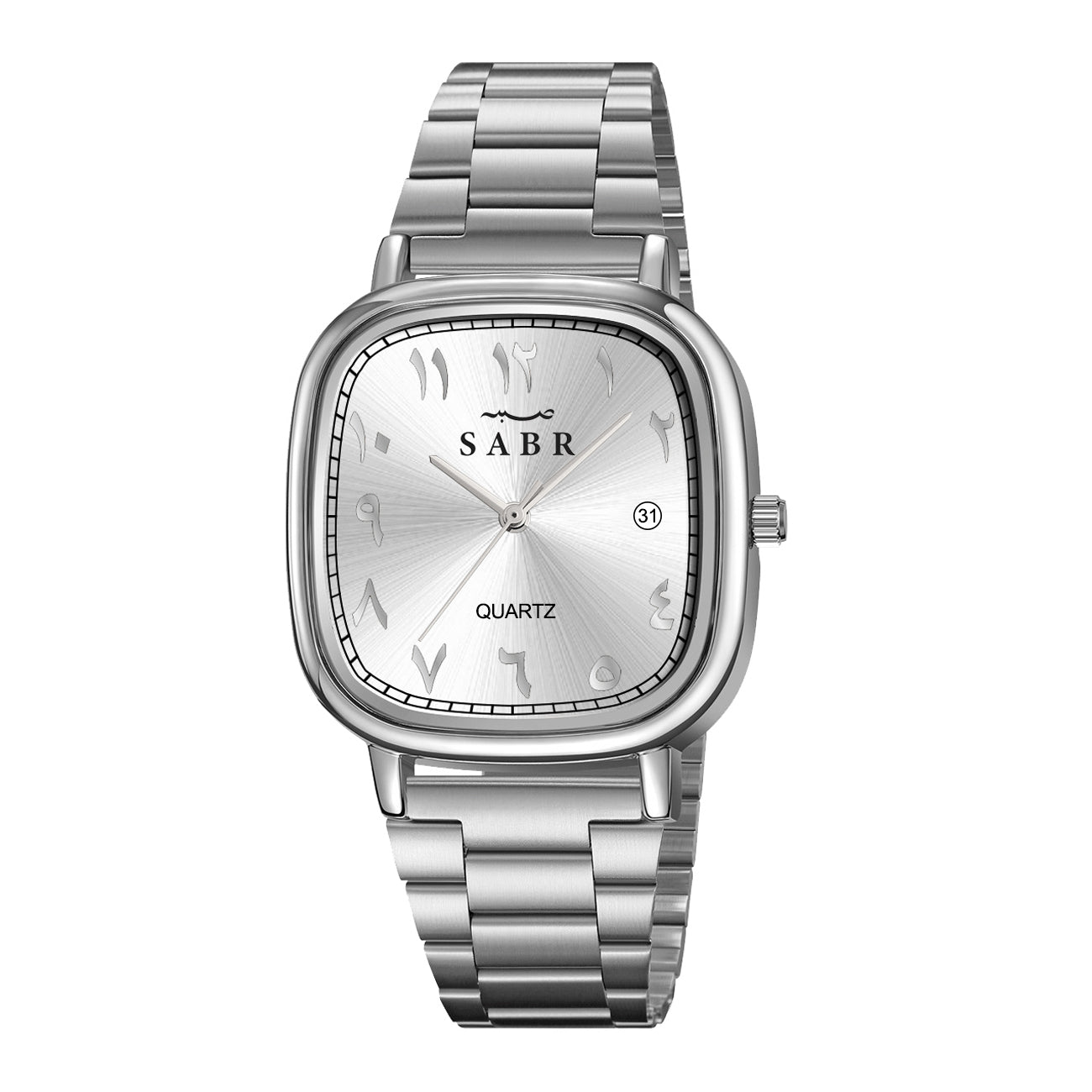 Montre SABR™ Prestige – Montre élégante avec chiffres arabes et bracelet acier