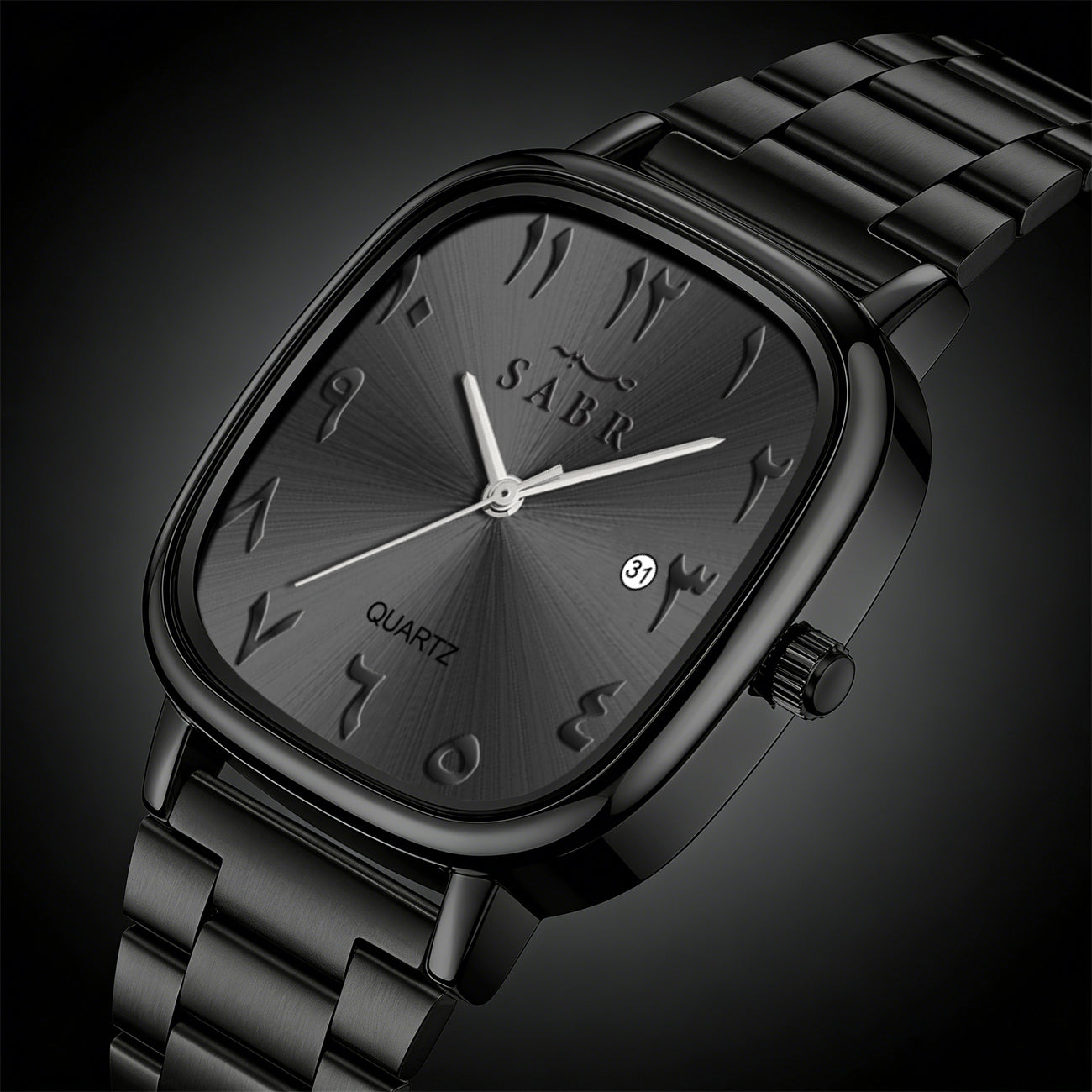 Montre SABR™ Prestige – Montre élégante avec chiffres arabes et bracelet acier