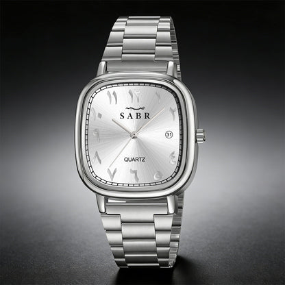 Montre SABR™ Prestige – Montre élégante avec chiffres arabes et bracelet acier