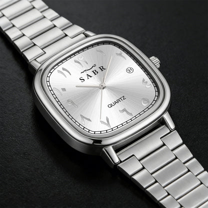 Montre SABR™ Prestige – Montre élégante avec chiffres arabes et bracelet acier