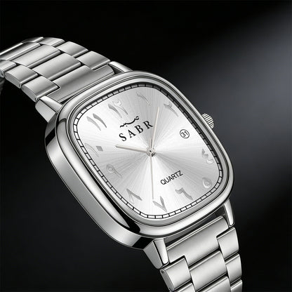Montre SABR™ Prestige – Montre élégante avec chiffres arabes et bracelet acier
