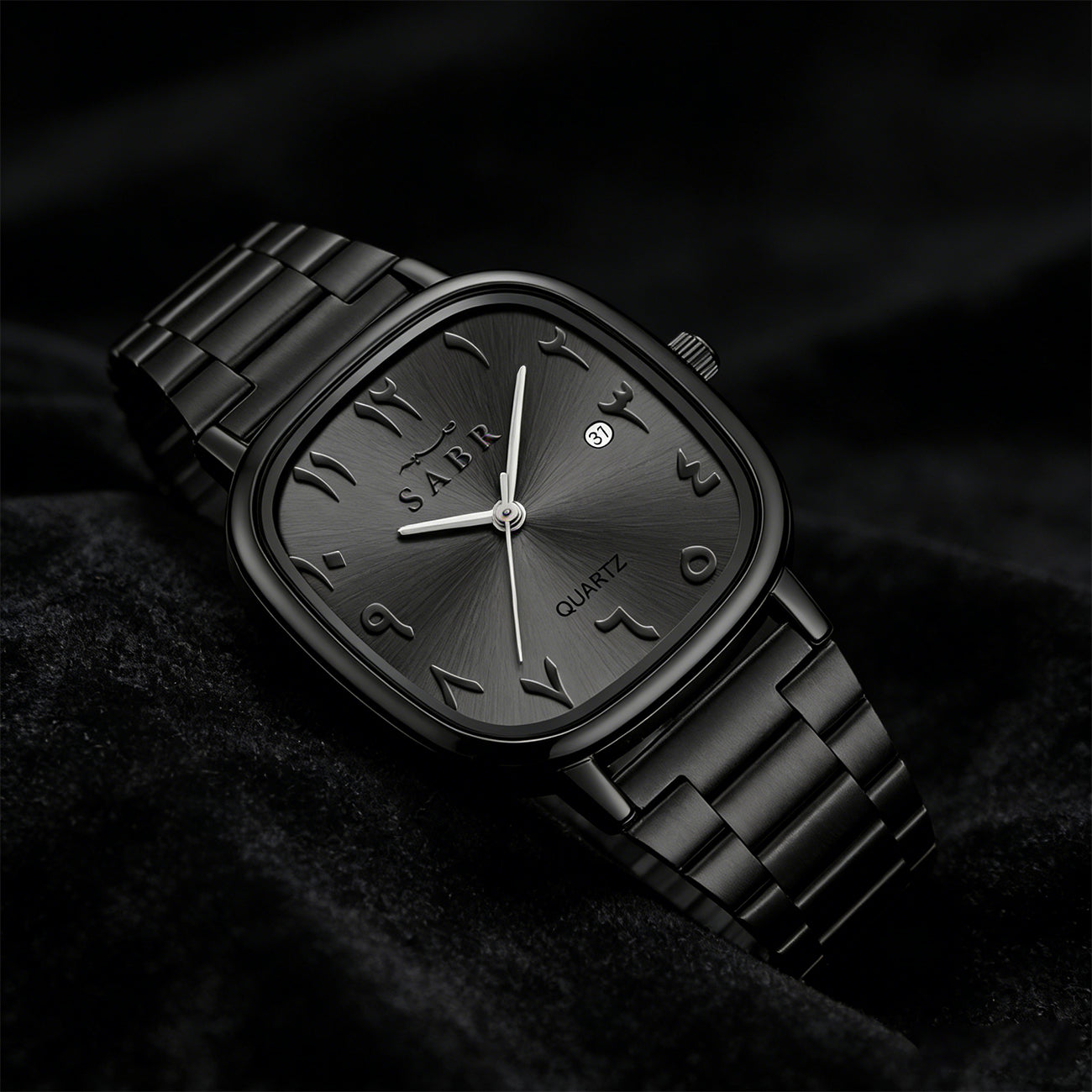 Montre SABR™ Prestige – Montre élégante avec chiffres arabes et bracelet acier