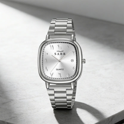 Montre SABR™ Prestige – Montre élégante avec chiffres arabes et bracelet acier