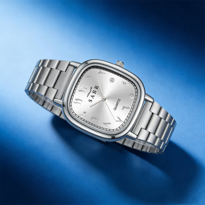 Montre SABR™ Prestige – Montre élégante avec chiffres arabes et bracelet acier