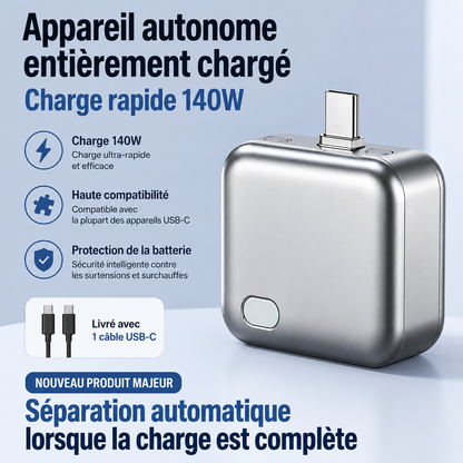 Chargeur Intelligent AutoCut™ 140W ⚡ Recharge ultra rapide. Protection intelligente.