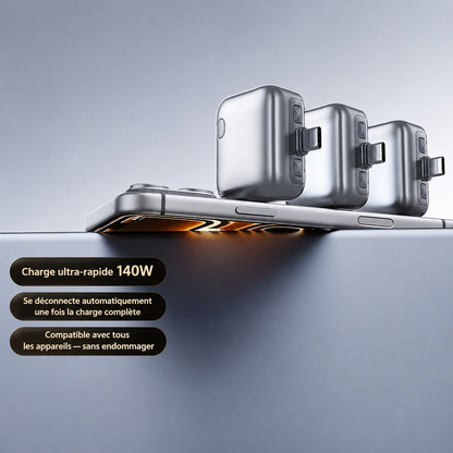 Chargeur Intelligent AutoCut™ 140W ⚡ Recharge ultra rapide. Protection intelligente.