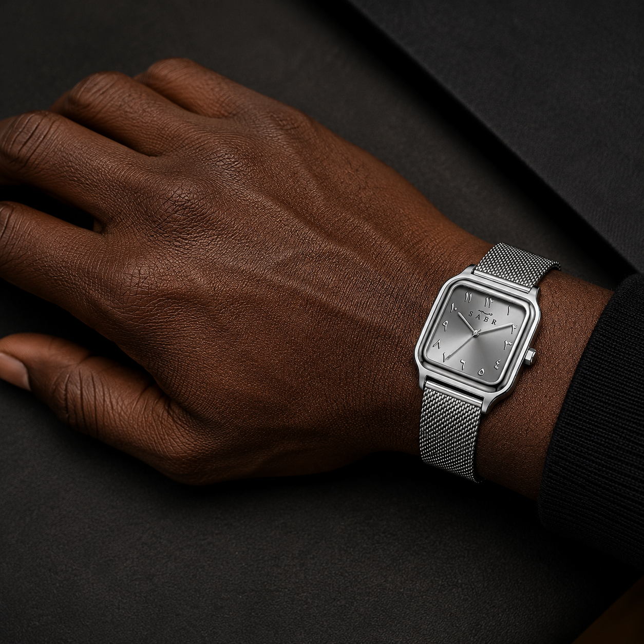 ⌚ Montre SABR™  BRACELET EN ACIER STOCK LIMITE — Le temps avec sens
