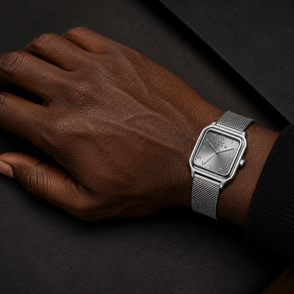 ⌚ Montre SABR™  BRACELET EN ACIER STOCK LIMITE — Le temps avec sens