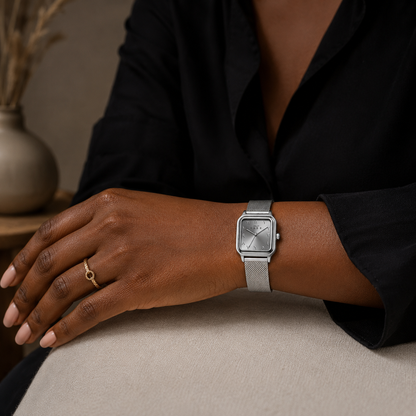 ⌚ Montre SABR™  BRACELET EN ACIER STOCK LIMITE — Le temps avec sens