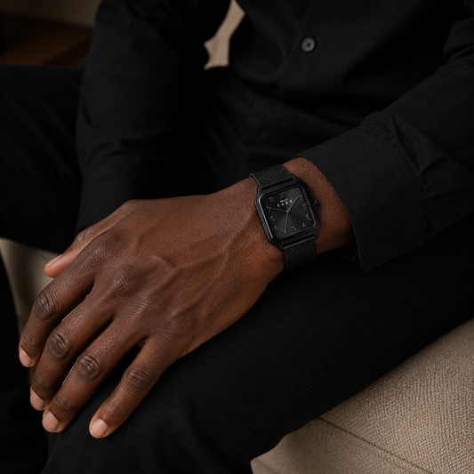⌚ Montre SABR™  BRACELET EN ACIER STOCK LIMITE — Le temps avec sens