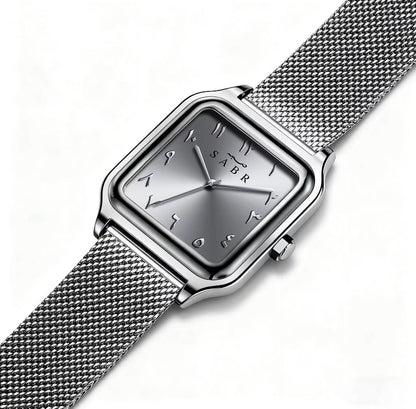 ⌚ Montre SABR™  BRACELET EN ACIER STOCK LIMITE — Le temps avec sens