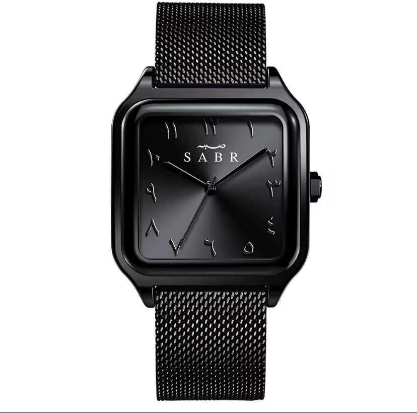 ⌚ Montre SABR™  BRACELET EN ACIER STOCK LIMITE — Le temps avec sens