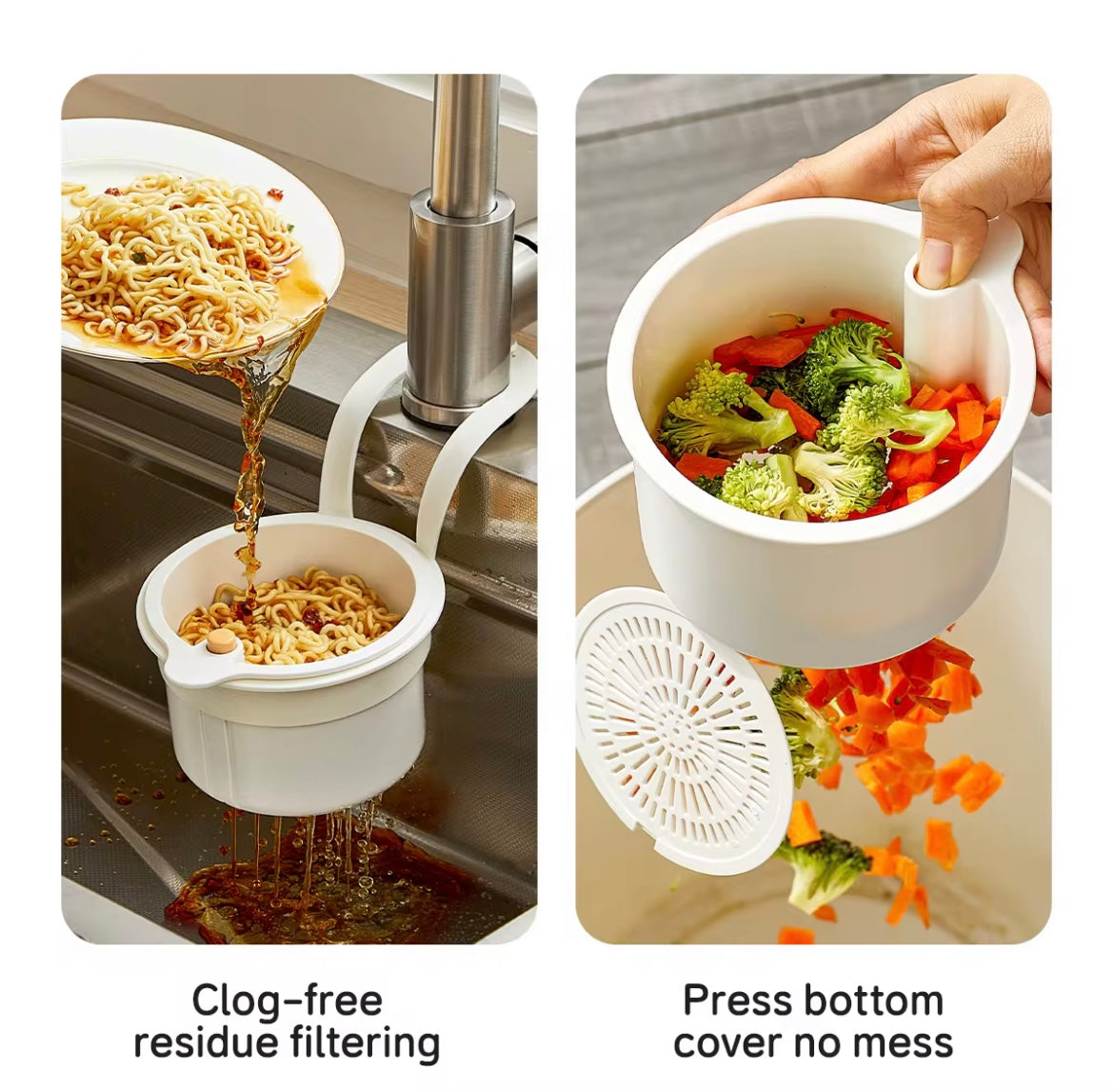 Filtre de Cuisine Multifonction – Adieu les Éviers Bouchés et les Saletés !