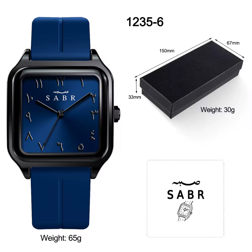 Montre BLEU Élégante SABR™ – Discipline & Style au Quotidien