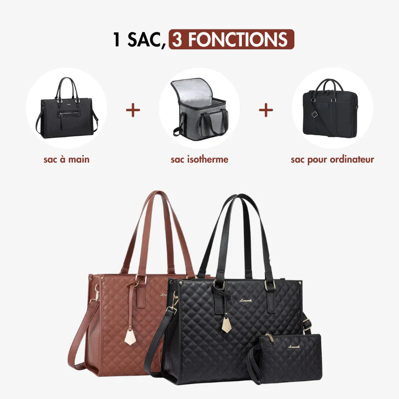 Sac à Bandoulière Multifonction - Parfait pour le Travail ou l’École