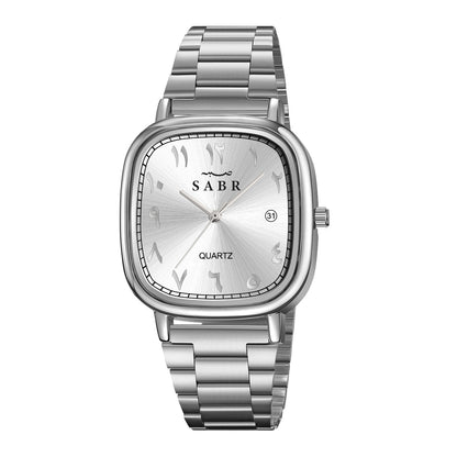 Montre SABR™ Prestige – Montre élégante avec chiffres arabes et bracelet acier